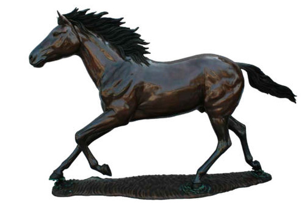 Galloping Horse Life-size Bronze Sculpture stable Outdoor decor